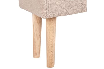Pall Takoma Beige/ljust trä - Beige/ljust trä - Möbler - Fåtölj & stolar - Pall & puff - Fotpallar
