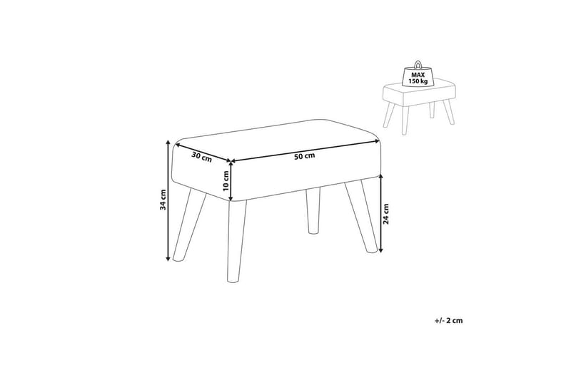 Pall Takoma II Grå/ljust trä - Grå/ljust trä - Möbler - Fåtölj & stolar - Pall & puff - Fotpallar