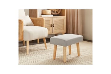 Pall Takoma II Grå/ljust trä - Grå/ljust trä - Möbler - Fåtölj & stolar - Pall & puff - Fotpallar