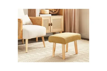 Pall Takoma II Gult/ljust trä - Gult/ljust trä - Möbler - Fåtölj & stolar - Pall & puff - Fotpallar