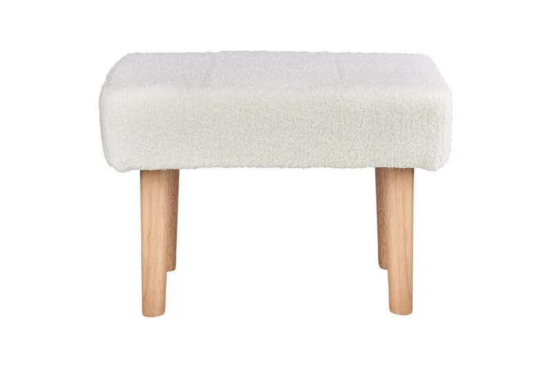 Pall Takoma Vit/ljust trä - Vit/ljust trä - Möbler - Fåtölj & stolar - Pall & puff - Fotpallar