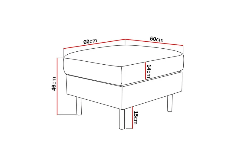 Peppe Fotpall - Brun - Möbler - Fåtölj & stolar - Pall & puff - Fotpallar
