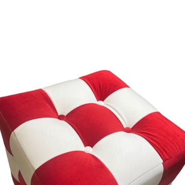 Peticire Sittpuff 42 cm - Röd och vit - Möbler - Fåtölj & stolar - Pall & puff - Sittpuff