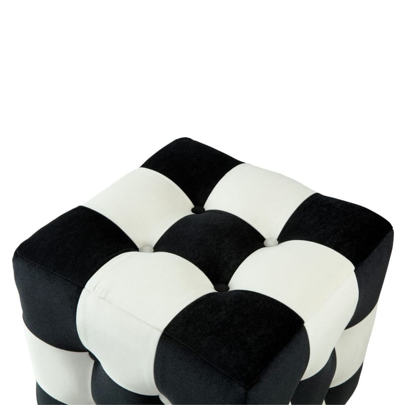 Peticire Sittpuff 42 cm - Svart och vit - Möbler - Fåtölj & stolar - Pall & puff - Sittpuff