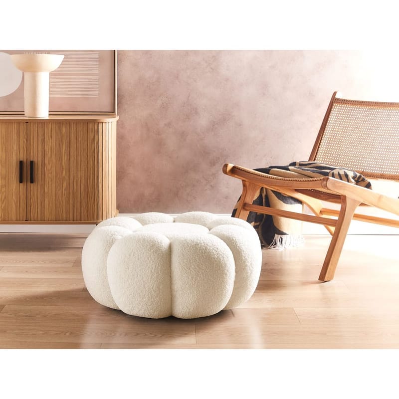 Puff Beaufort - Vit - Möbler - Fåtölj & stolar - Pall & puff - Sittpuff