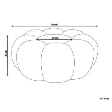 Puff Beaufort - Vit - Möbler - Fåtölj & stolar - Pall & puff - Sittpuff
