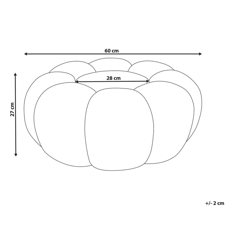 Puff Beaufort - Vit - Möbler - Fåtölj & stolar - Pall & puff - Sittpuff