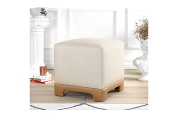 Puff Belarville Grädde / Beige - Grädde / Beige - Möbler - Fåtölj & stolar - Pall & puff - Sittpuff
