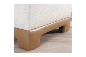 Puff Belarville Grädde / Beige - Grädde / Beige - Möbler - Fåtölj & stolar - Pall & puff - Sittpuff