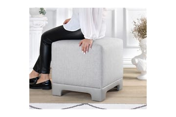 Puff Belarville Grå - Grå - Möbler - Fåtölj & stolar - Pall & puff - Sittpuff