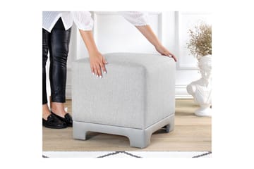 Puff Belarville Grå - Grå - Möbler - Fåtölj & stolar - Pall & puff - Sittpuff