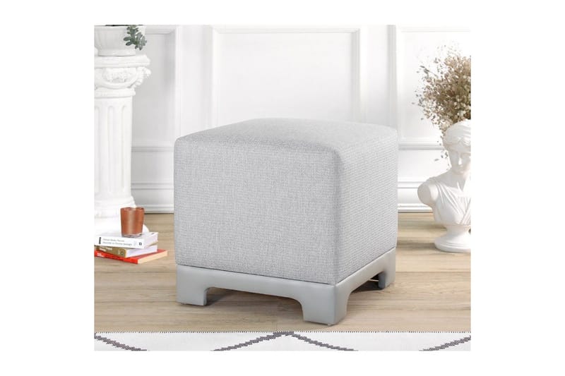 Puff Belarville Grå - Grå - Möbler - Fåtölj & stolar - Pall & puff - Sittpuff