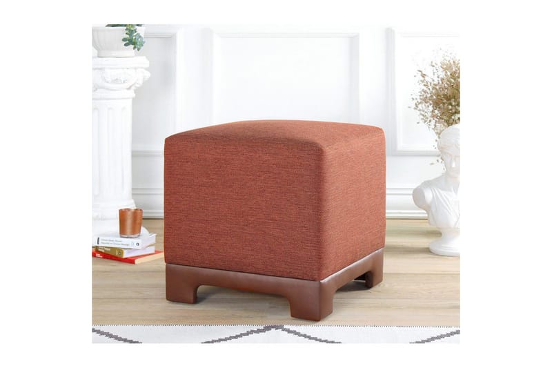 Puff Belarville Kakel Röd - Kakel Röd - Möbler - Fåtölj & stolar - Pall & puff - Sittpuff