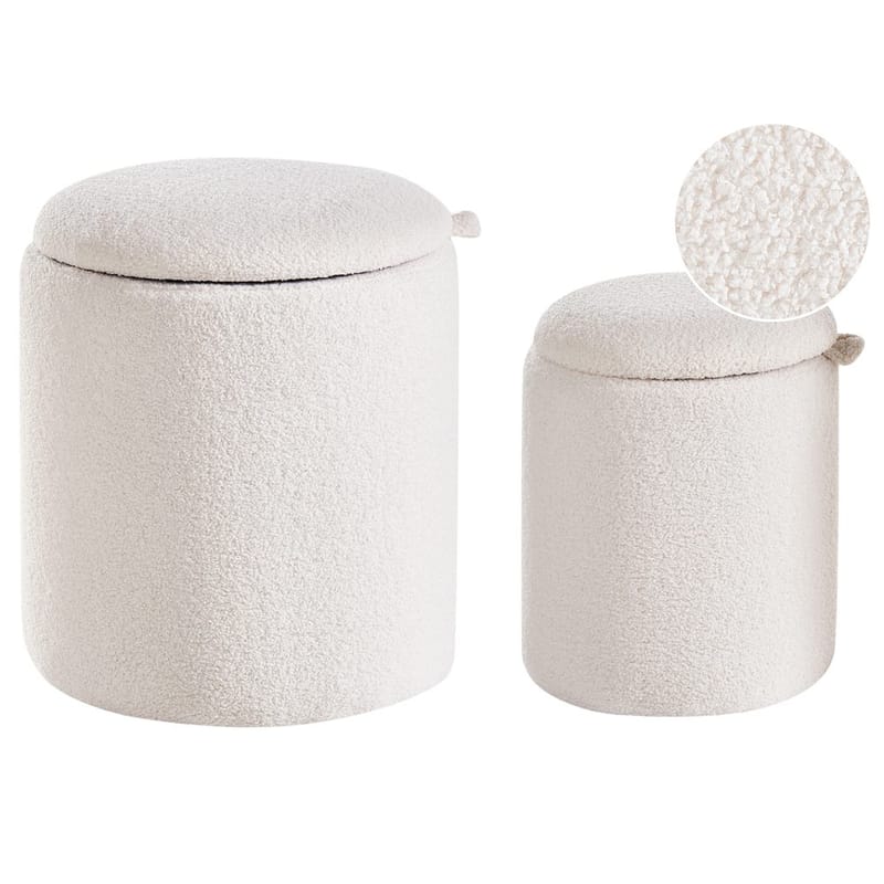 Puff Berea 2-pack, Vit