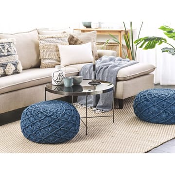 Puff Berkane - Blå/50x50x30 - Möbler - Fåtölj & stolar - Pall & puff - Sittpuff