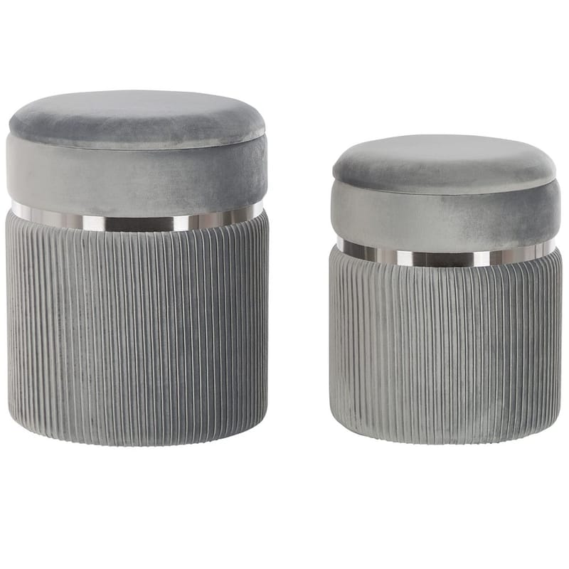 Puff Camdenton 2-pack, Grå