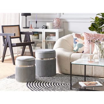 Puff Camdenton 2-pack - Grå - Möbler - Fåtölj & stolar - Pall & puff - Sittpuff