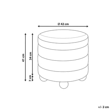 Puff Chilly - Brunt, ljust trä - Möbler - Fåtölj & stolar - Pall & puff - Sittpuff