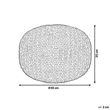 Puff Conrad - Vit, Rosa - Möbler - Fåtölj & stolar - Pall & puff - Sittpuff
