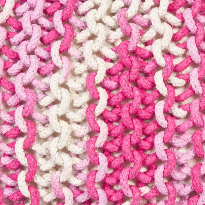 Puff Conrad - Vit, Rosa - Möbler - Fåtölj & stolar - Pall & puff - Sittpuff