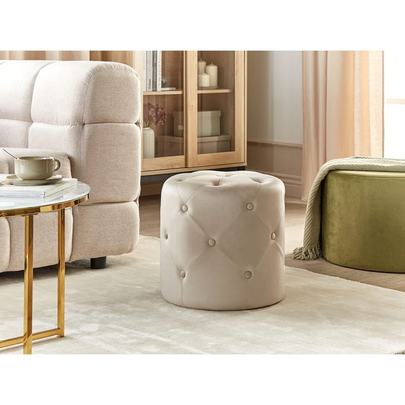 Puff Corolla - Beige - Möbler - Fåtölj & stolar - Pall & puff - Sittpuff