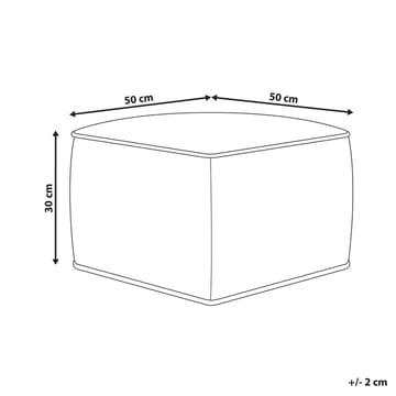 Puff Dareyn - Ljusbeige - Möbler - Fåtölj & stolar - Pall & puff - Sittpuff