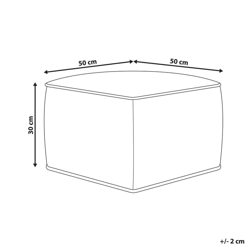 Puff Dareyn - Ljusbeige - Möbler - Fåtölj & stolar - Pall & puff - Sittpuff