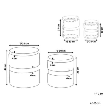 Puff Doris 2-pack - Möbler - Fåtölj & stolar - Pall & puff - Sittpuff