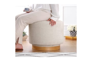 Puff Doroufield Grädde - Grädde - Möbler - Fåtölj & stolar - Pall & puff - Sittpuff