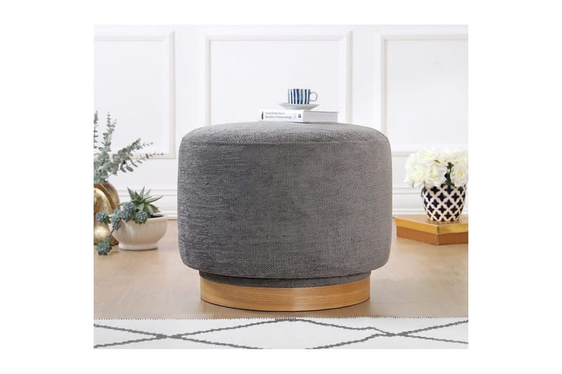 Puff Doroufield Grå - Grå - Möbler - Fåtölj & stolar - Pall & puff - Sittpuff