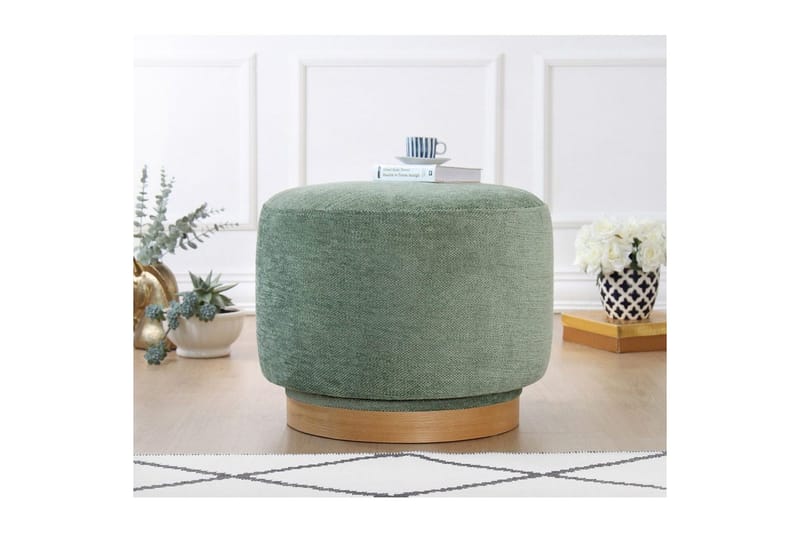 Puff Doroufield Grön - Grön - Möbler - Fåtölj & stolar - Pall & puff - Sittpuff