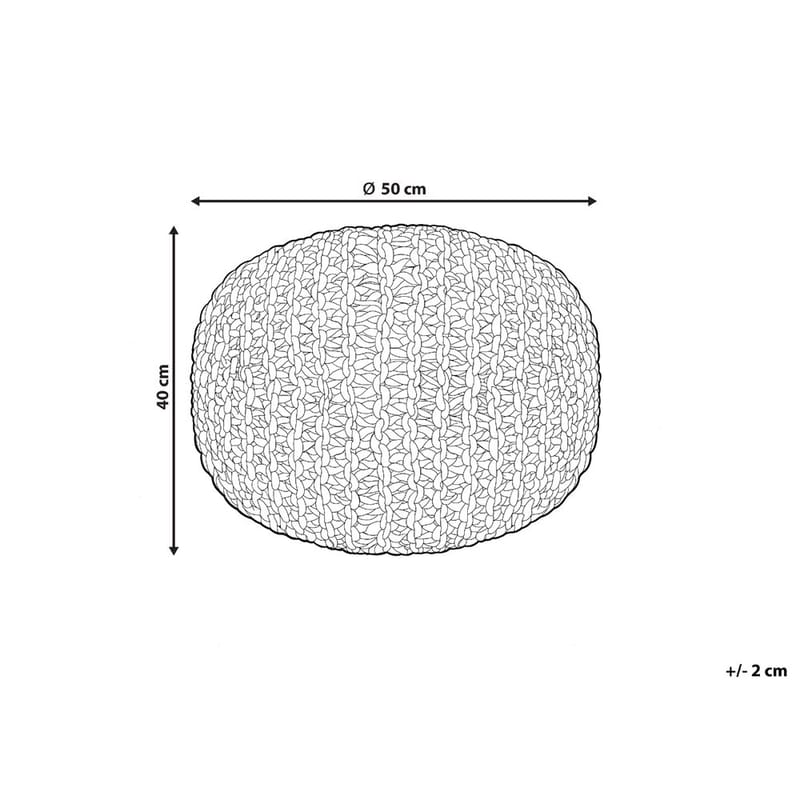 Puff Duki - Natur, rosa, beige - Möbler - Fåtölj & stolar - Pall & puff - Sittpuff