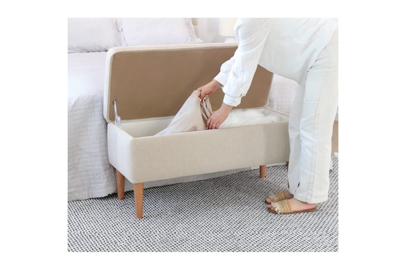 Puff Iralton Grädde - Grädde - Möbler - Fåtölj & stolar - Pall & puff - Sittpuff