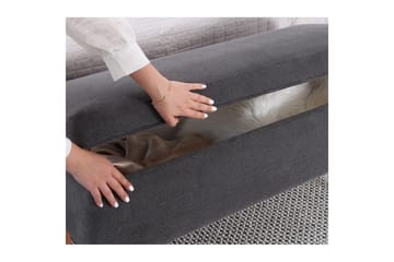 Puff Iralton Grå - Grå - Möbler - Fåtölj & stolar - Pall & puff - Sittpuff