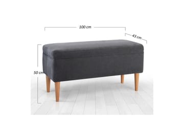 Puff Iralton Grå - Grå - Möbler - Fåtölj & stolar - Pall & puff - Sittpuff