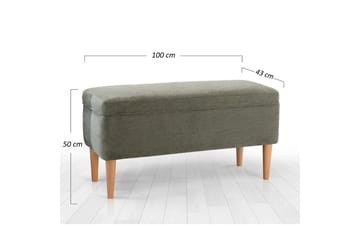 Puff Iralton Grön - Grön - Möbler - Fåtölj & stolar - Pall & puff - Sittpuff