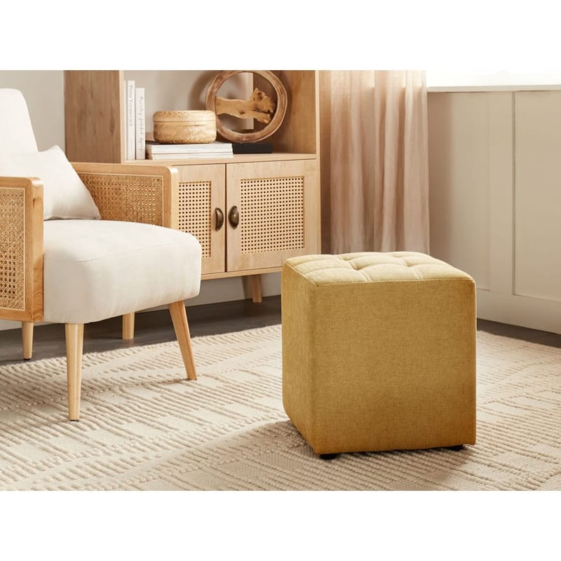 Puff Kansas - Gul - Möbler - Fåtölj & stolar - Pall & puff - Sittpuff