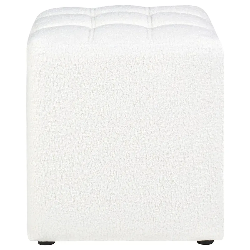 Puff Kansas - Vit - Möbler - Fåtölj & stolar - Pall & puff - Sittpuff