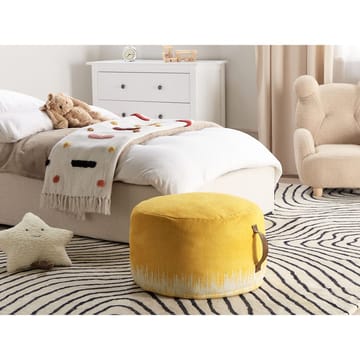 Puff Kawai - Gul, Vit - Möbler - Fåtölj & stolar - Pall & puff - Sittpuff