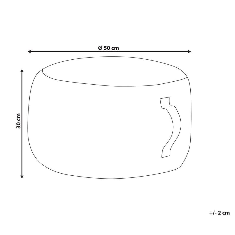 Puff Kawai - Orange, Vit - Möbler - Fåtölj & stolar - Pall & puff - Sittpuff