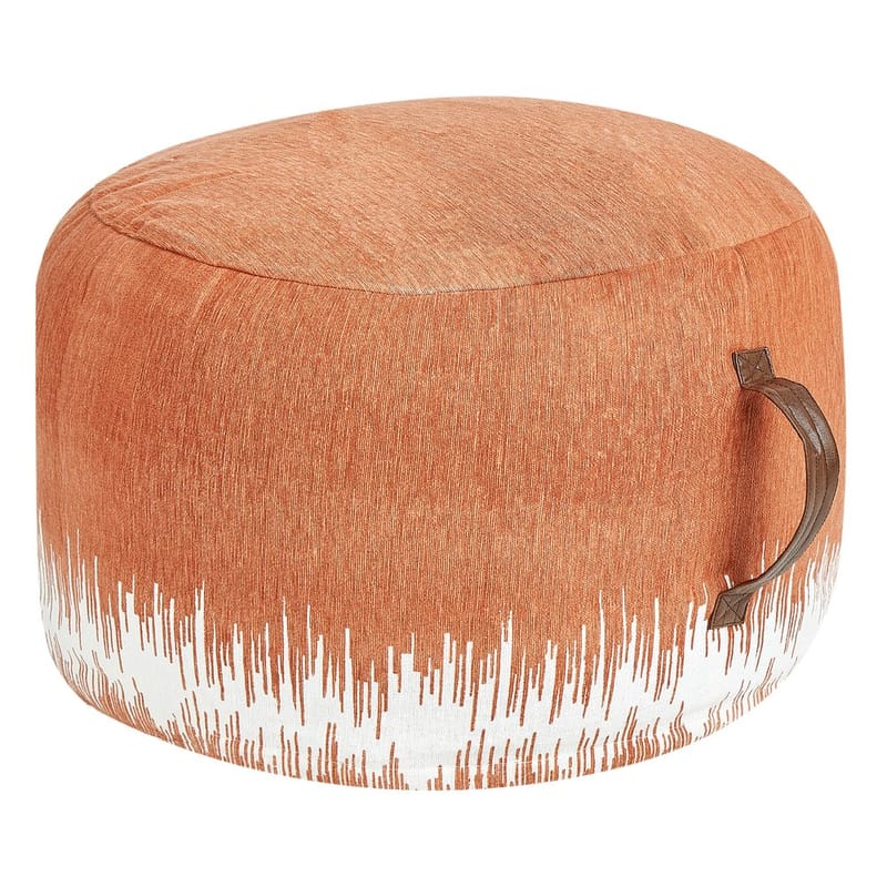 Puff Kawai - Orange, Vit - Möbler - Fåtölj & stolar - Pall & puff - Sittpuff