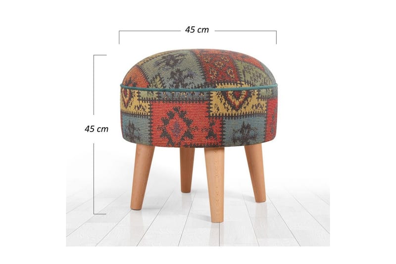 Puff Keliorbury Grön - Grön - Möbler - Fåtölj & stolar - Pall & puff - Sittpuff