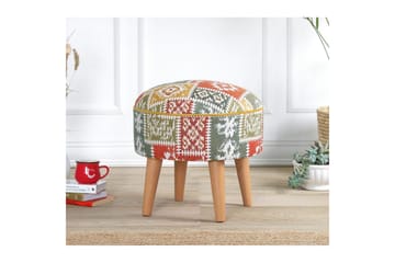 Puff Keliorbury Vit - Vit - Möbler - Fåtölj & stolar - Pall & puff - Sittpuff