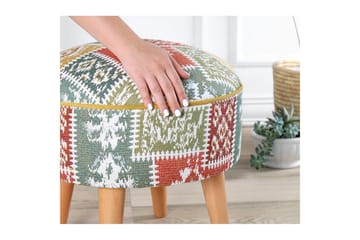 Puff Keliorbury Vit - Vit - Möbler - Fåtölj & stolar - Pall & puff - Sittpuff