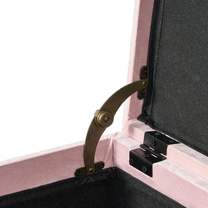 Puff Loretto - Rosa, Svart - Möbler - Fåtölj & stolar - Pall & puff - Sittpuff