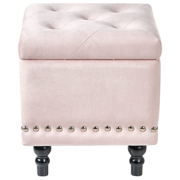 Puff Loretto - Rosa, Svart - Möbler - Fåtölj & stolar - Pall & puff - Sittpuff