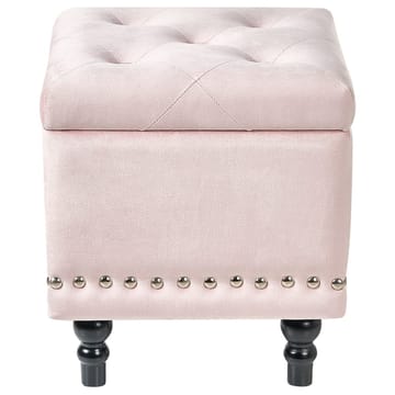 Puff Loretto - Rosa, Svart - Möbler - Fåtölj & stolar - Pall & puff - Sittpuff