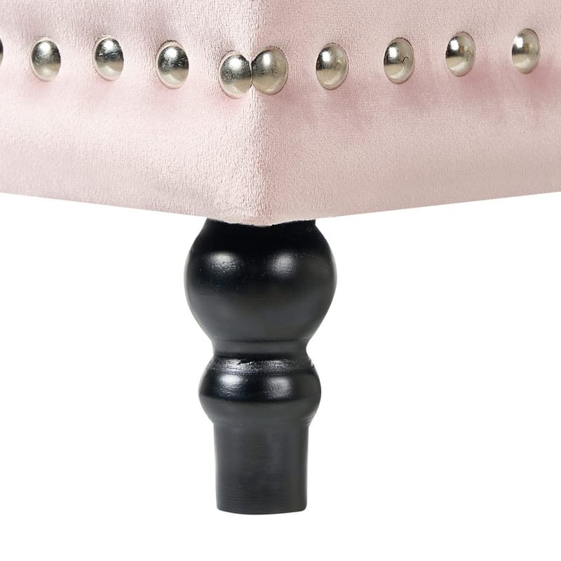 Puff Loretto - Rosa, Svart - Möbler - Fåtölj & stolar - Pall & puff - Sittpuff