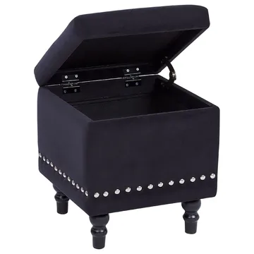 Puff Loretto - Svart - Möbler - Fåtölj & stolar - Pall & puff - Sittpuff