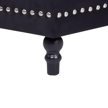 Puff Loretto - Svart - Möbler - Fåtölj & stolar - Pall & puff - Sittpuff